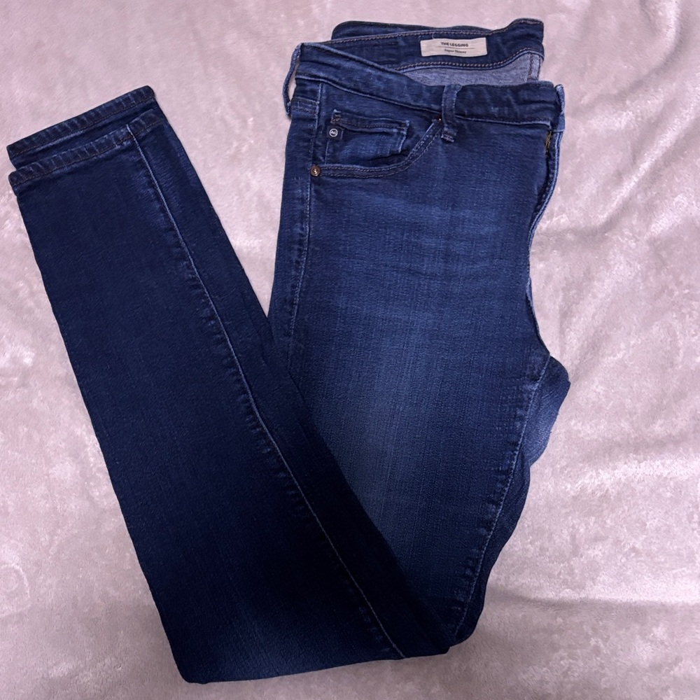 AG…Adriano Goldschmied… Dark Blue Skinny Jeans… Good Worn Condition